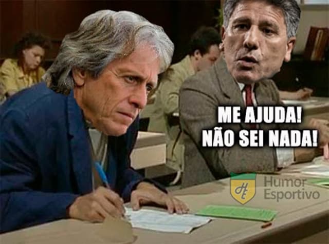 Meme: Renato Gaúcho e Jorge Jesus