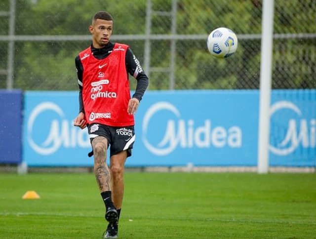 João Victor - treino do Corinthians