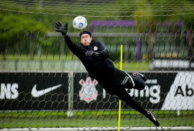 Cássio - Treino Corinthians