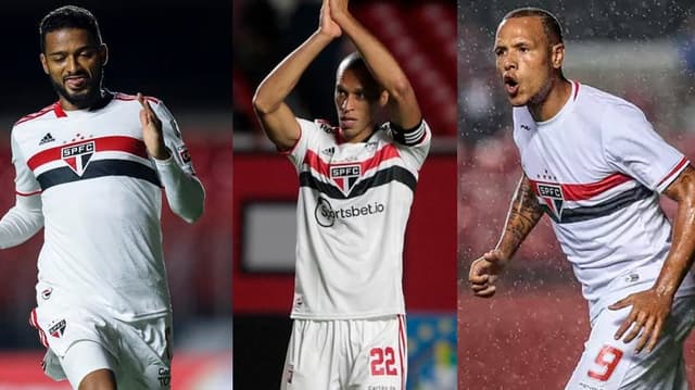 Reinaldo, Miranda e Luis Fabiano,