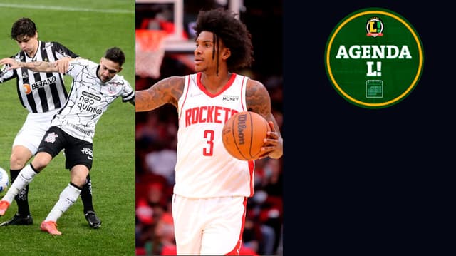 Atlético-MG e Corinthians no primeiro turno do Brasileirão de 2021 e uma do Houston Rockets na NBA 2021