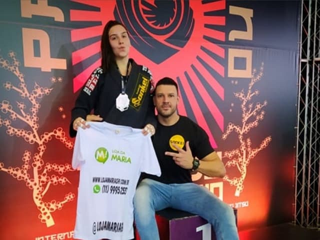 Sergio Benes e a filha Maria estarão presentes no Mundial da CBJJE e vão contar com o apoio da Loja da Maria (Foto: Reprodução)