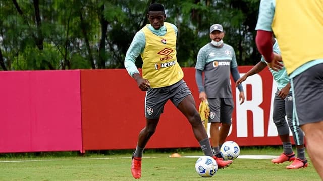 Luiz Henrique - treino do Fluminense