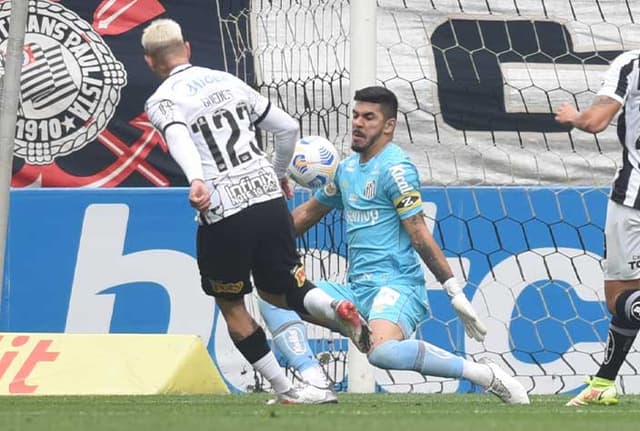 João Paulo e Róger Guedes- Corinthians x Santos