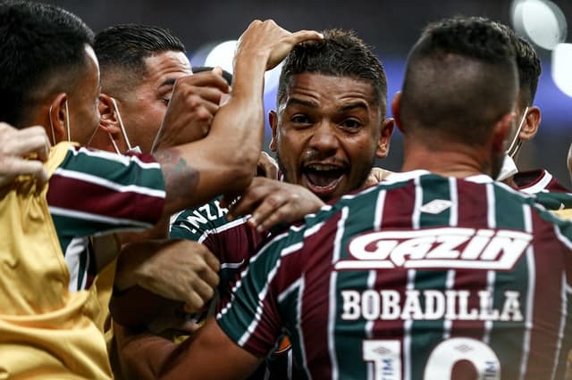 Fluminense x Chapecoense - comemoração David Braz