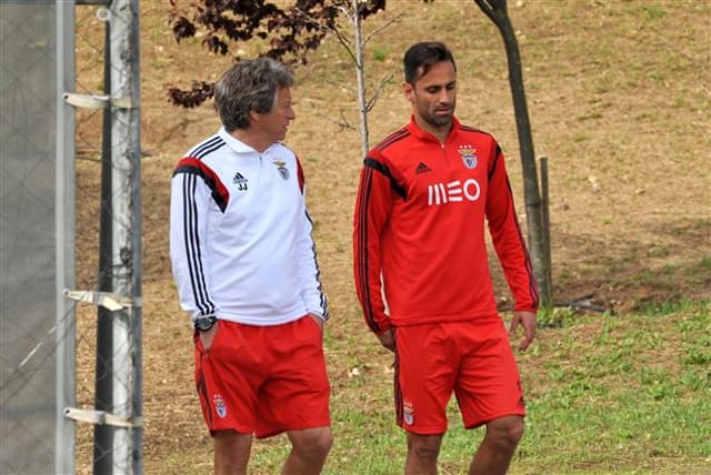 Jonas e Jorge Jesus - Benfica