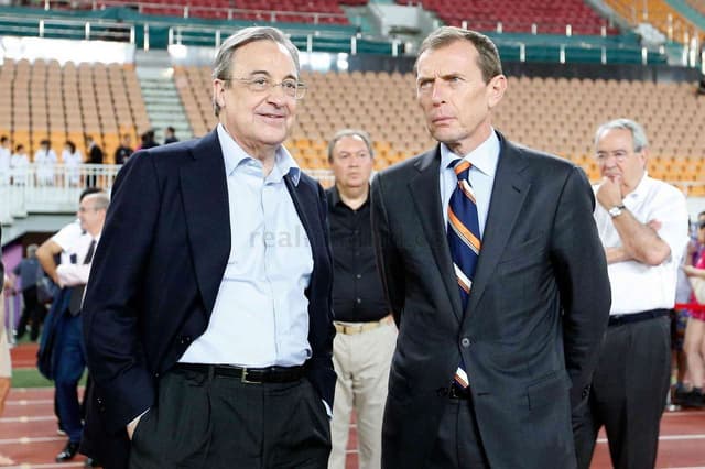 Florentino Pérez e Emílio Butragueño - Real Madrid