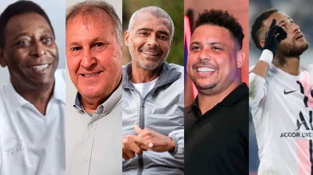 Pelé / Zico / Romário / Ronaldo / Neymar