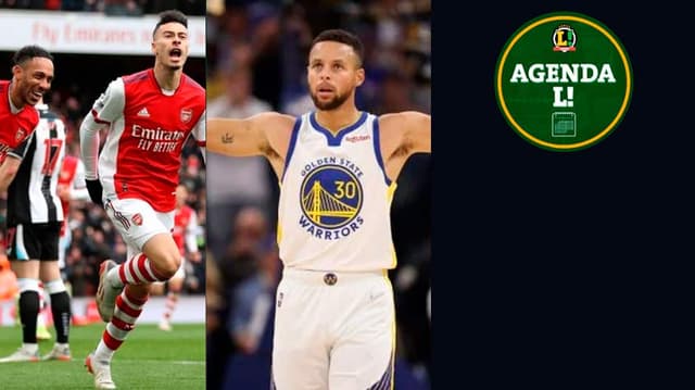 Arsenal em 2021 e uma do Golden State Warriors na NBA 2021