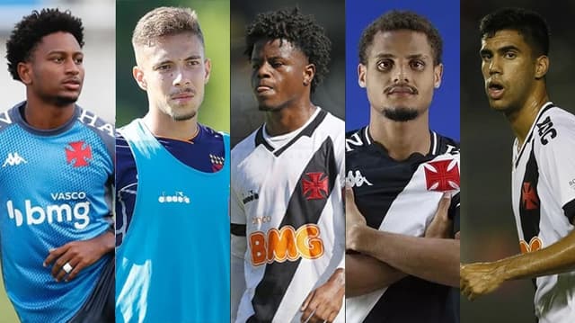 Vasco - Cayo Tenório, Caio Lopes, Lucas Santos, João Pedro e Tiago Reis