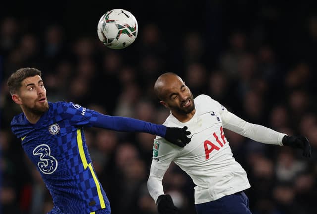 Chelsea x Tottenham - Jorginho e Lucas Moura