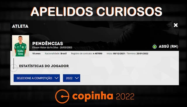 Apelidos da Copinha: Pendências