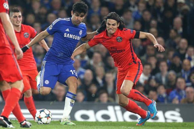 Cavani e Diego Costa