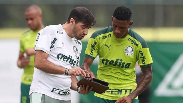 Abel Ferreira e Danilo - Treino Palmeiras