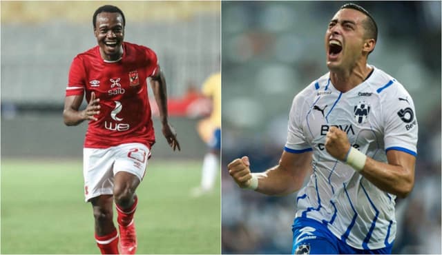 Montagem - Percy Tau (Al-Ahly) e Rogelio Funes Mori (Monterrey)