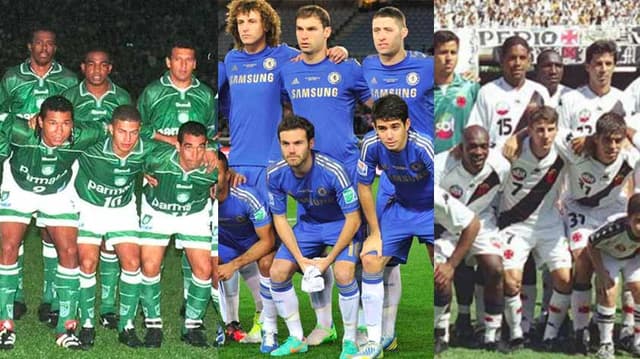 Palmeiras 1999, Chelsea 2012 e Vasco 2000