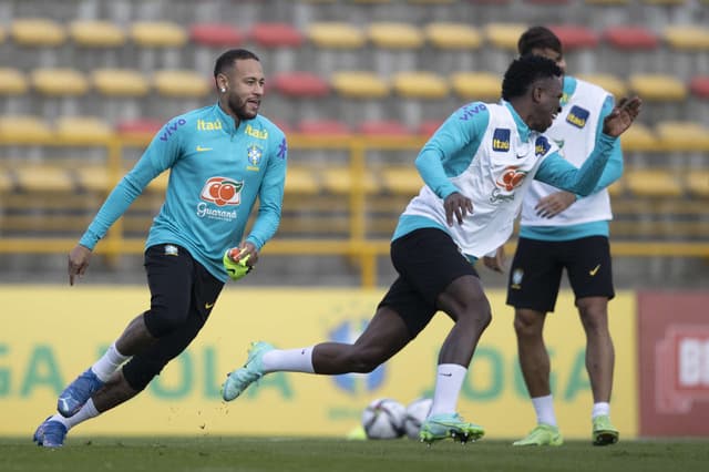 Neymar e Vini Jr. - Seleção Brasileira