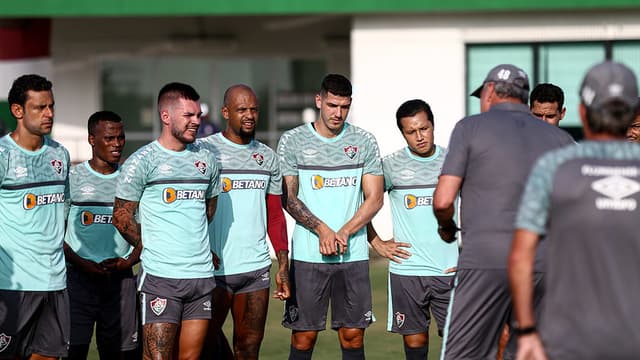 Nino, Felipe Melo e Nathan - Fluminense