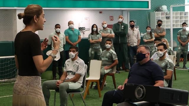 Leila Pereira, Anderson Barros e Abel Ferreira