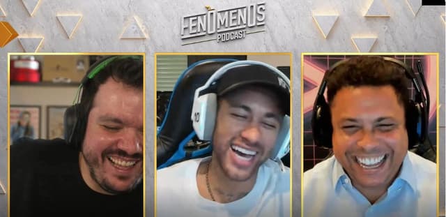 Neymar, Gaules e Ronaldo em podcast