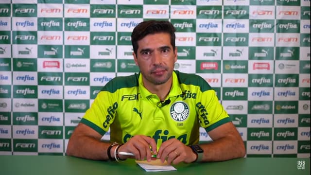 Abel Ferreira em entrevista coletiva após a vitória sobre o Santo André