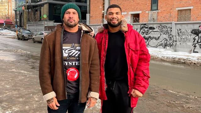 Cristiano Marcello e Luan Miau estão na Rússia (Foto: Arquivo pessoal)