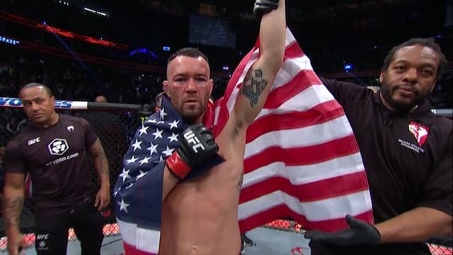 Covington dominou amplamente Masvidal e venceu na luta principal do UFC 272 (Foto: Reprodução)