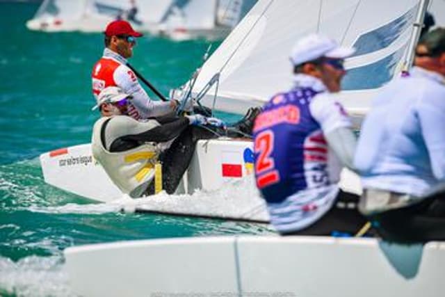 Matheus Kusznierewicz e Bruno Prada lideram em Miami (Foto: Martina Orsini)