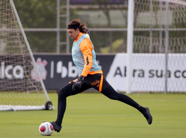 Cássio - Treino Corinthians