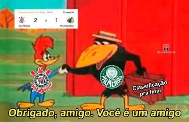 Meme: Palmeiras x Corinthians