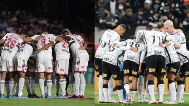 Montagem São Paulo Corinthians