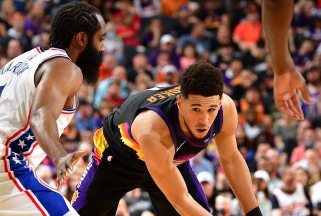 Devin Booker e James Harden