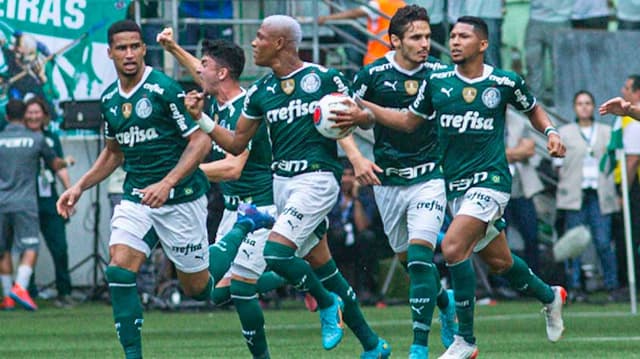 Palmeiras x São Paulo - Comemoração Palmeiras