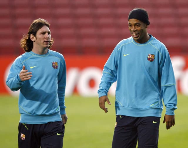 Lionel Messi e Ronaldinho Gaúcho - Barcelona