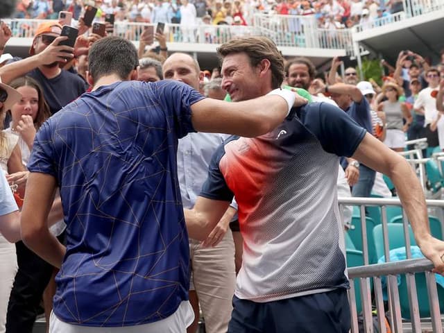 Juan Carlos Ferrero celebra título de Miami com Carlos Alcaraz