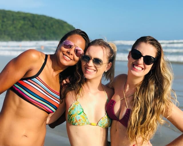 Priscila Pignolatti, Débora Reichert e Patrícia Fonseca formam o time de transplantadas que vai disputar o Ironman 70.3 Florianópolis. (Divulgação)