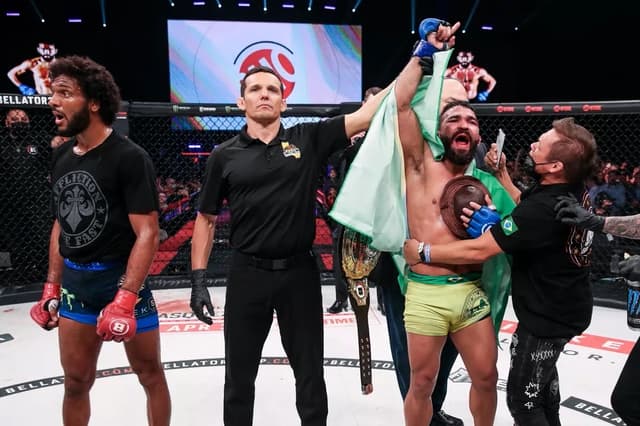 Patrício Pitbull vence AJ McKee por unanimidade (Foto: Divulgação/Bellator MMA)