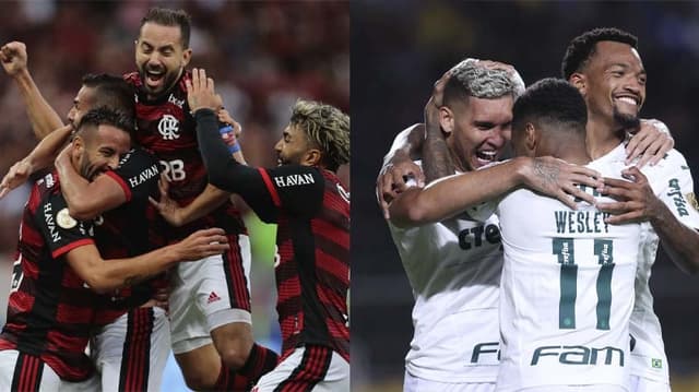 Flamengo e Palmeiras