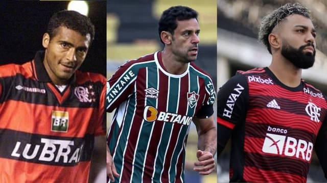 Romário, Fred e Gabigol