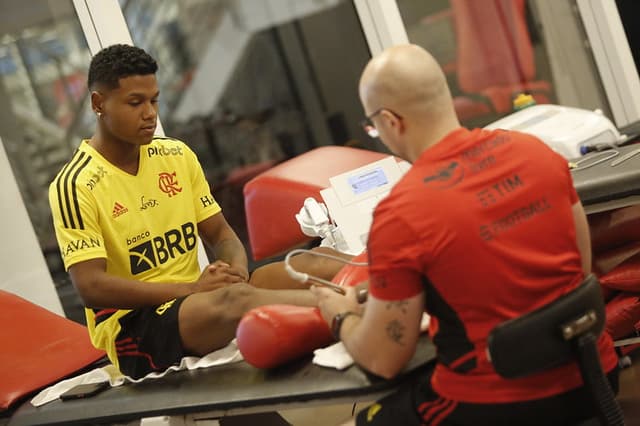 Matheus França - Treino do Flamengo