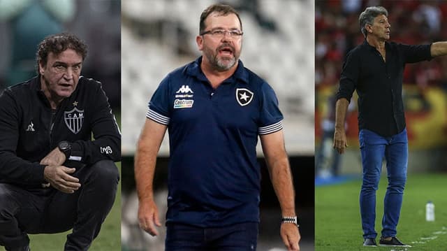 Cuca, Enderson Moreira e Renato Gaúcho