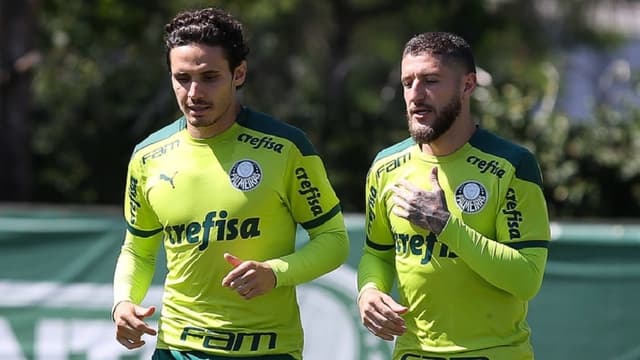 Veiga e Zé Rafael - Treino Palmeiras