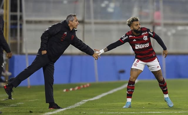 Paulo Sousa e Gabigol - Flamengo