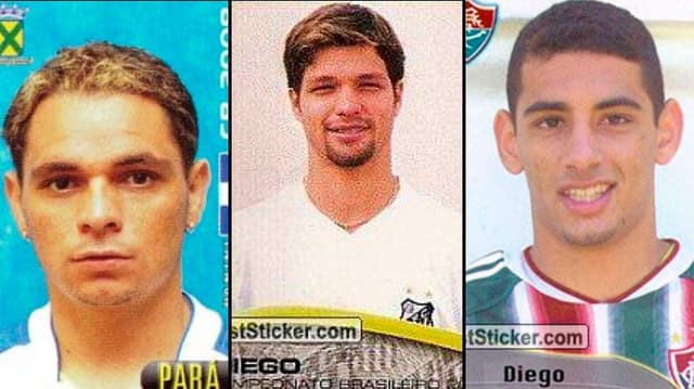 Montagem: Figurinhas dos jogadores