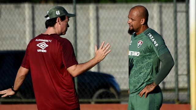 Fernando Diniz e Felipe Melo - Fluminense