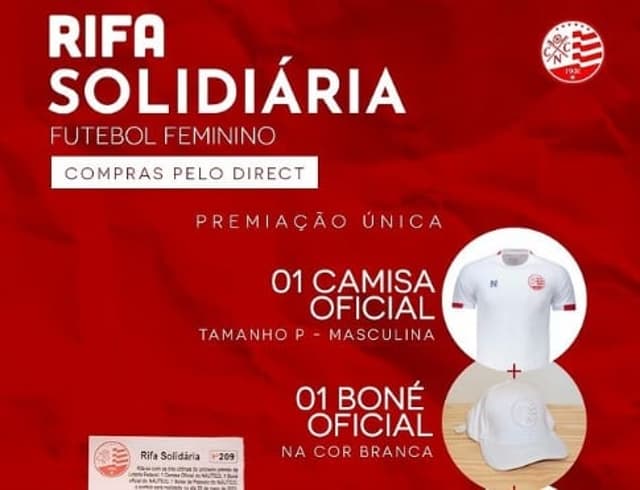 Rifa solidária do Náutico Feminino