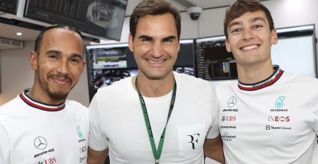 Federer com Hamilton