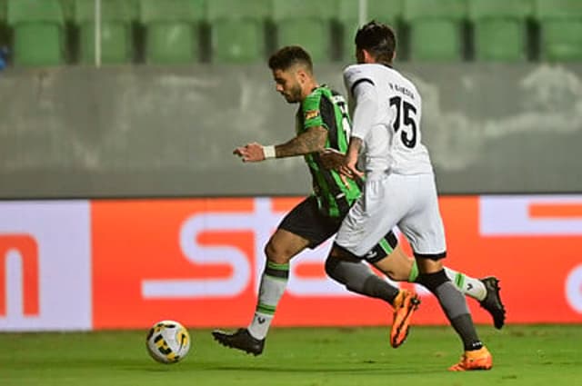 No Independência, América-MG e Botafogo ficaram no empate por 1 a 1, nesse sábado