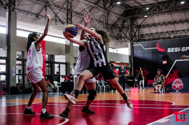 Santos vive a expectativa de fazer bonito no Paulista de basquete 3x3 (Foto: Divulgação/Santos FC Mobydix)