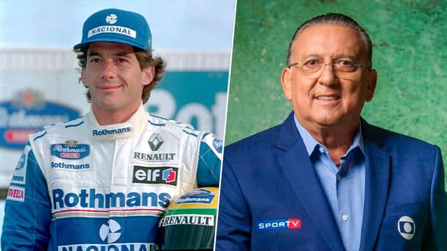 Montagem - Ayrton Senna e Galvão Bueno